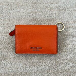 Kate Spade Sylvia Keychain Orange Mini Wallet Cardholder